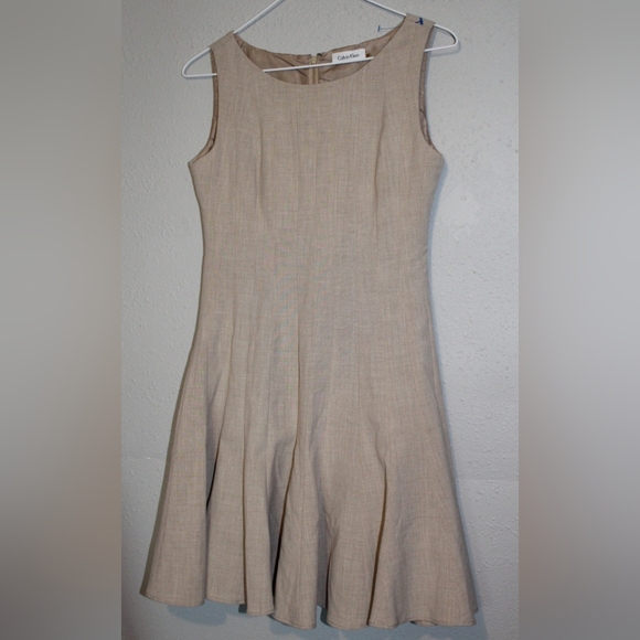 Calvin Klein Dresses & Skirts - Calvin Klein Tan Mini Dress